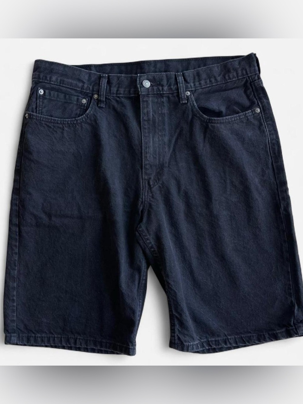 Levi's Men’s 469 Loose Black Denim Shorts Size 36 Summer Jorts